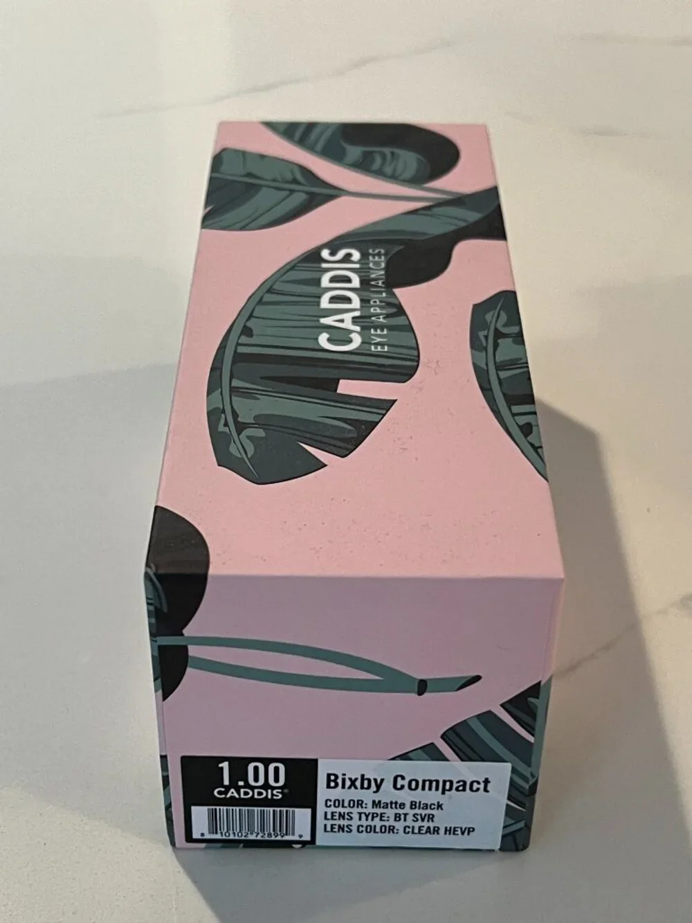 NEW! Caddis Bixby Compact Matte Black 1.00 Reading Glasses